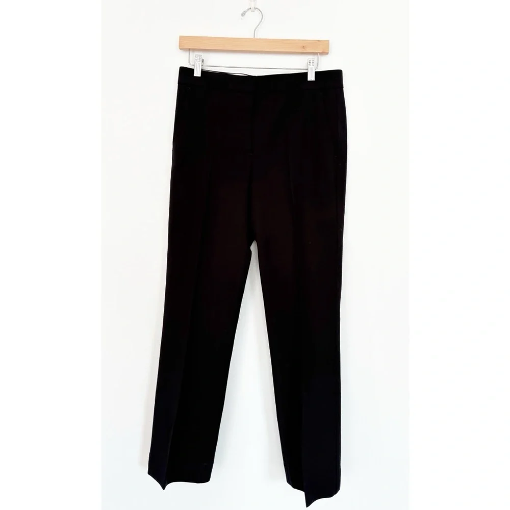 Tory Burch || Wool Blend Crepe‎ Trousers Pants Black 6